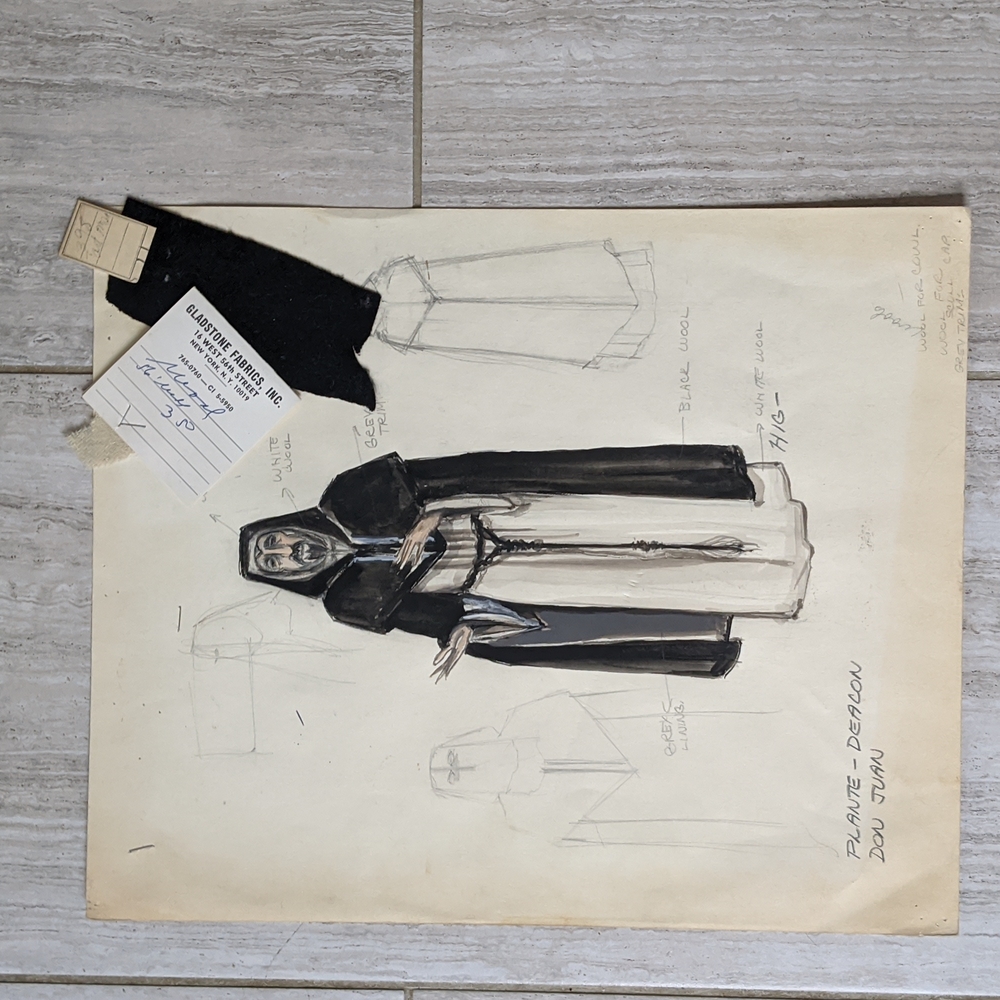 Original Costume Design For Louis Plante As Deacon At Don Juan Theatrica…